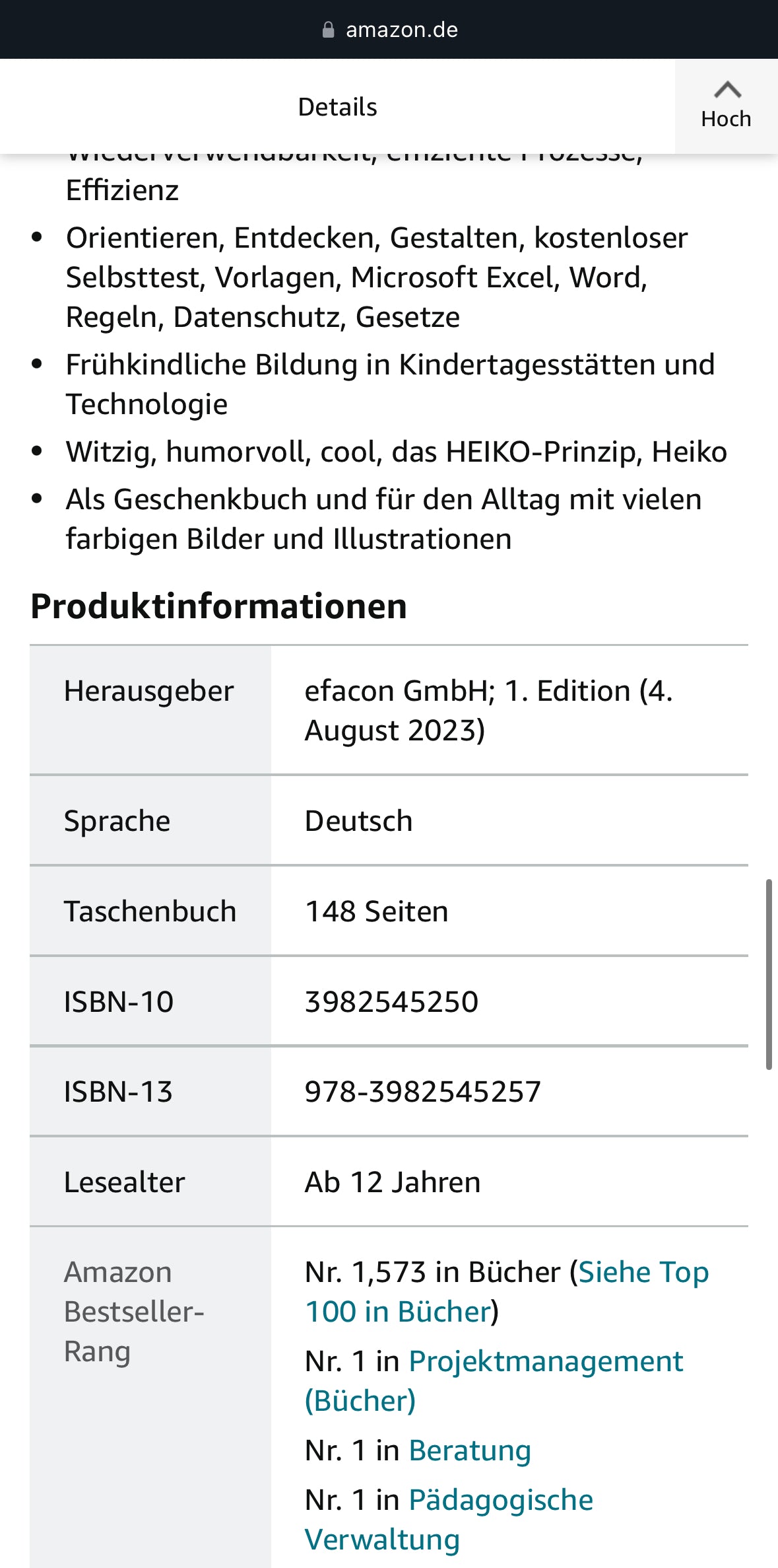 Buch "Kita 4.0 – einfach digital" / Hardcover mit 148 Seiten / Amazon Bestseller